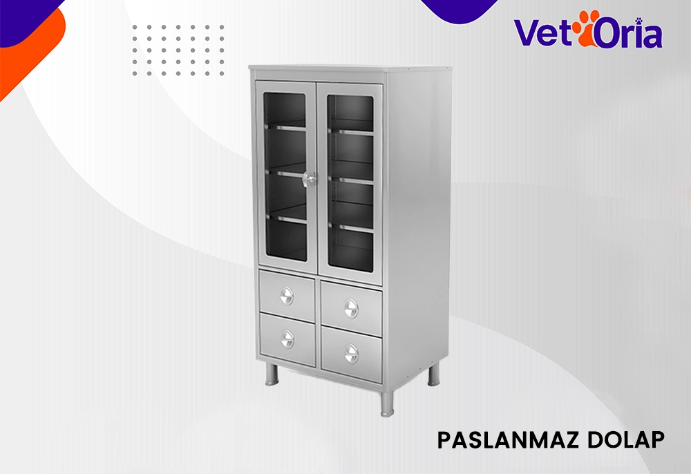 Paslanmaz Çekmeceli Dolap