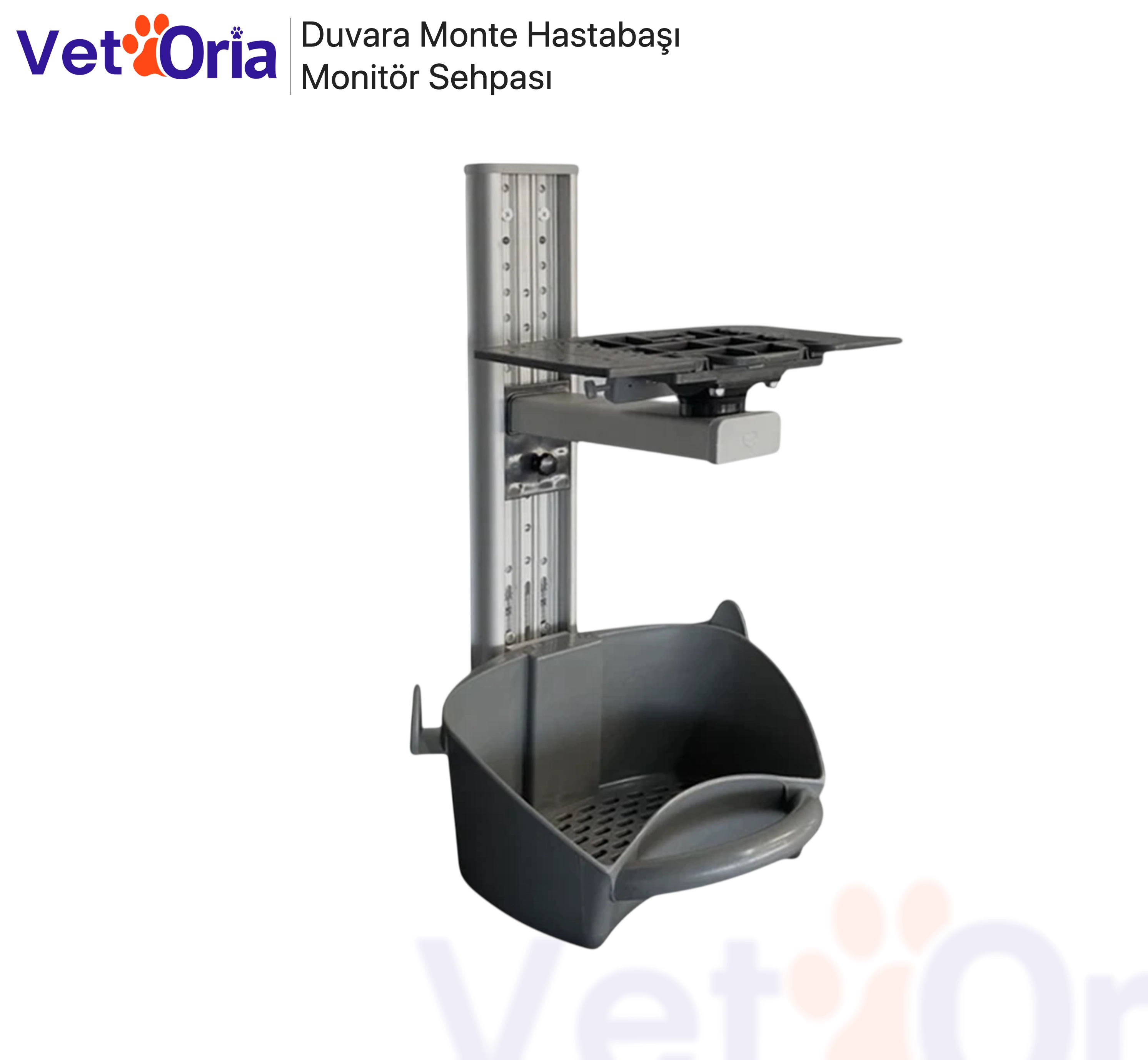 Duvara Monte Hastabaşı Monitör Sehpası