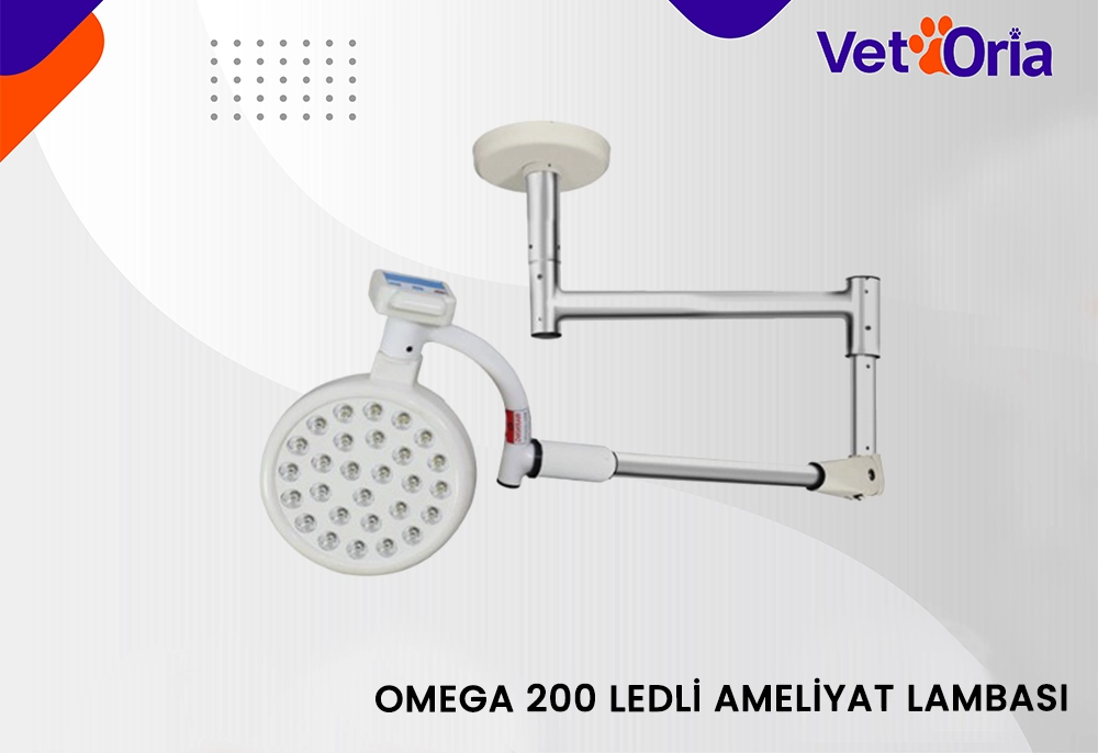 Tek Başlıklı Tavana Monte Omega 200 Led Ameliyat Lambası