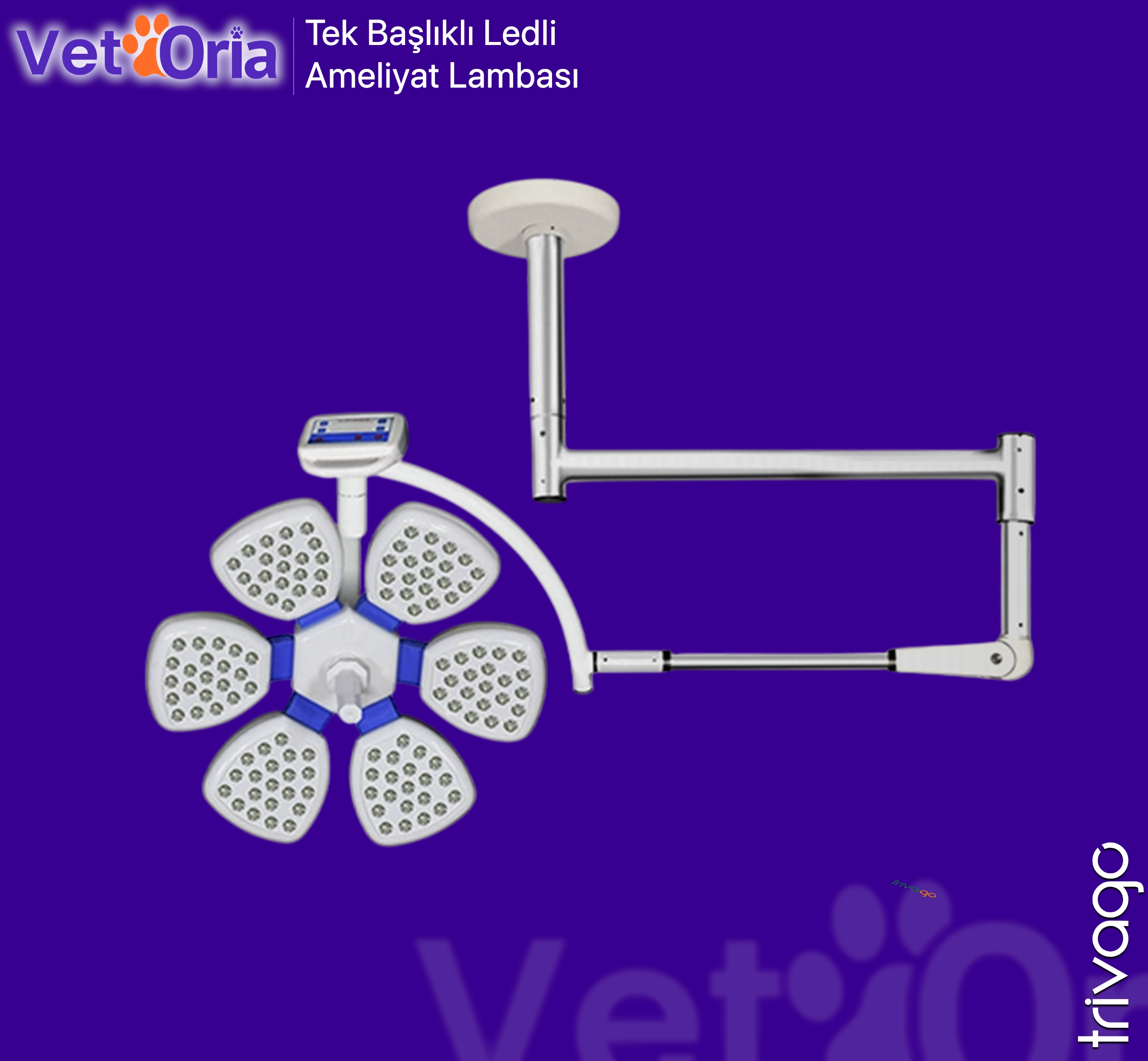                    Tavana Monte Tek Başlık Ameliyat Lambası